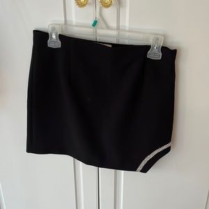 Zara Black Skirt w/ Diamond Trim